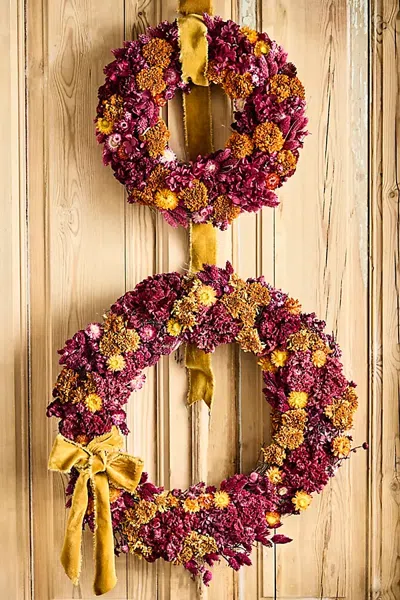 Terrain Jewel Tones Dried Wreath In Multi