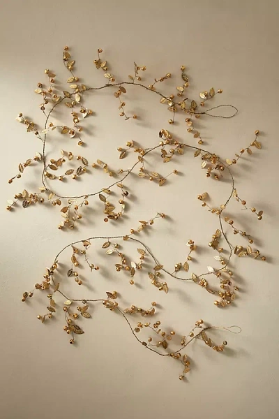 Terrain Jingle Bell + Leaf Garland In Gold