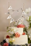Terrain Just Married Pennant Cake Topper