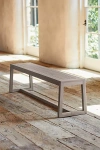 Terrain Knoll Slatted Teak Dining Bench