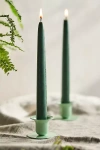 Terrain Kunst Bell Taper Holders, Set Of 2 In Mint