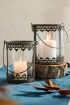 Terrain Lace Filigree Iron + Glass Lantern In Multi