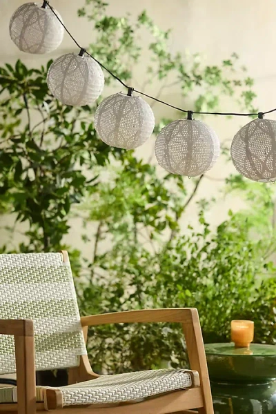 Terrain Lace Lantern Shade, Set Of 5 In Nude