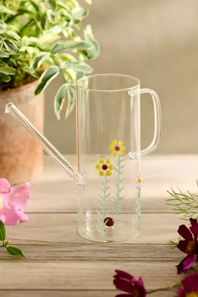 Terrain Ladybug Glass Watering Can In Transparent