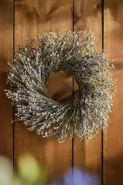 Terrain Lavender + Sea Holly Dried Wreath