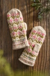 Terrain Leelu Wool + Fleece Mittens In Beige