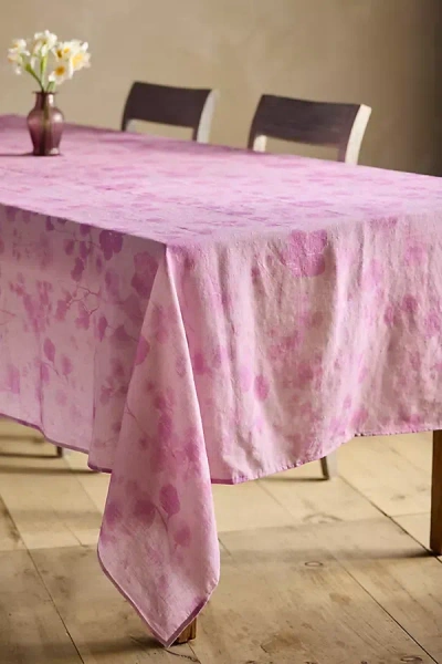 Terrain Lilac Sun Print Linen Tablecloth