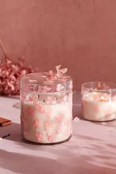 Terrain Linnea Pressed Florals Candle In Pink