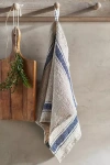 Terrain Lithuanian Linen Dish Towel, Stripe In Blue
