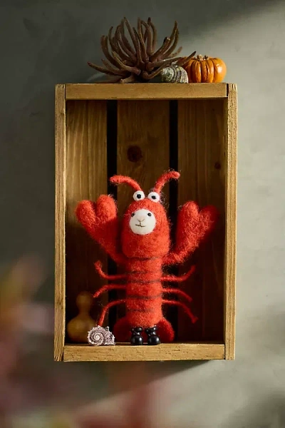 Terrain Lobster Mouse Felt Critter In Multicolor