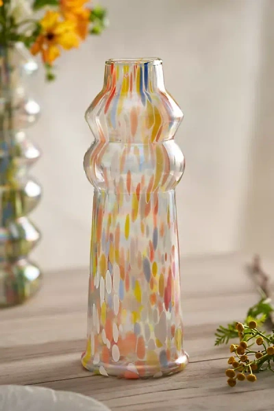 Terrain Luster Confetti Bubble Banded Vase