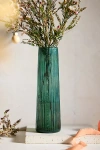 Terrain Luster Tapered Column Vase In Green