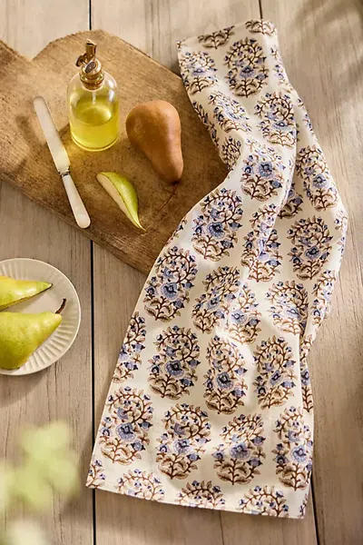 Terrain Mallika Cotton Dish Towel, Blue