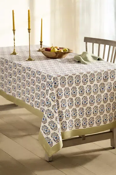 Terrain Mallika Cotton Tablecloth, Blue In Multi