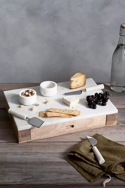 Terrain Marble Top Serving Board Set In Multi