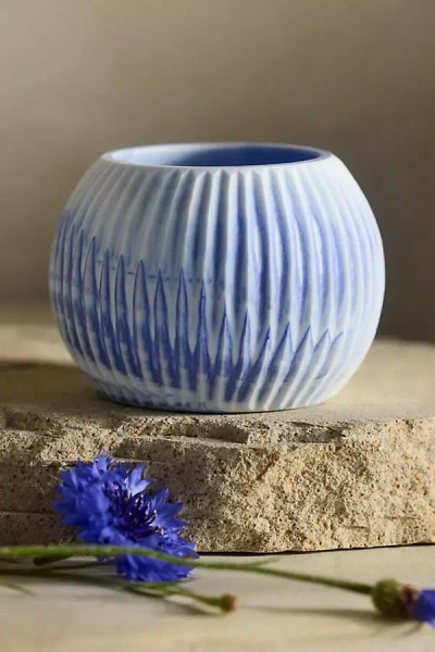 Terrain Marbled Glass Sphere Planter