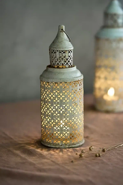 Terrain Marrakesh Iron Lantern In Gray