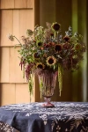 Terrain Mauve Fluted Glass + Iron Vase In Multi