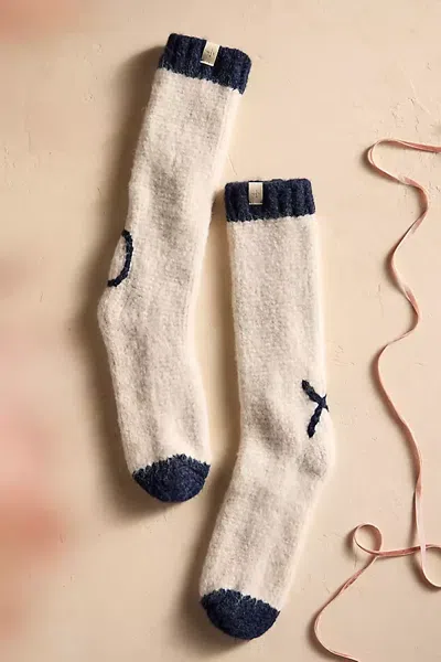 Terrain Mersea Xo Slipper Socks In Neutral