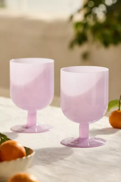 Terrain Milky Footed Glasses, Set Of 2