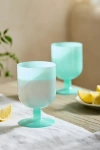 Terrain Milky Footed Glasses, Set Of 2