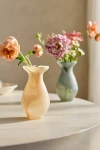 Terrain Milky Swirl Glass Bud Vase, Flare Neck In Multi