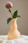 Terrain Milky Swirl Glass Bud Vase, Long Neck