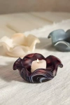Terrain Milky Swirl Glass Votive Holder In Multi