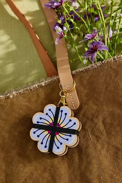 Terrain Mini Flower Press Keyring In Blue