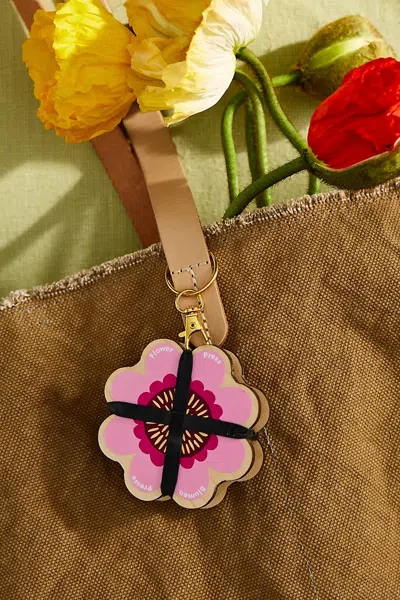 Terrain Mini Flower Press Keyring In Brown