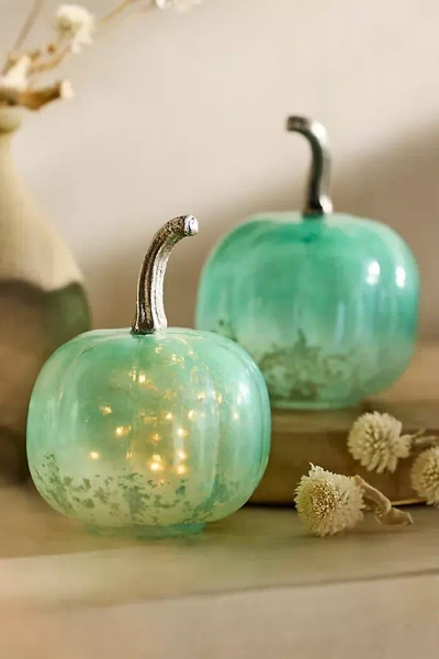 Terrain Mini Glass Pumpkins, Set Of 2