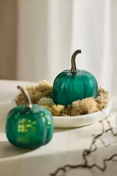 Terrain Mini Glass Pumpkins, Set Of 2