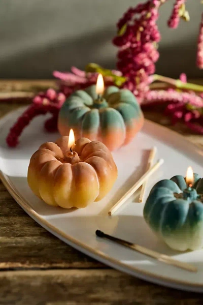 Terrain Mini Pumpkin Candles, Set Of 3 In Multi