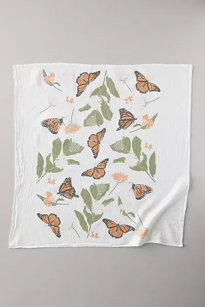 Terrain Monarchs + Milkweed Dish Towel In Multi