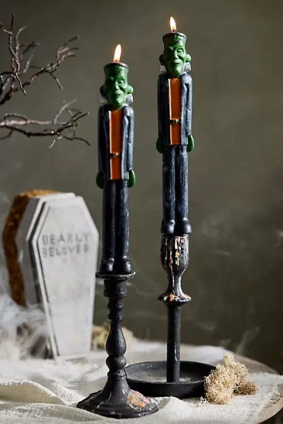 Terrain Monster Taper Candles, Set Of 2 In Multi