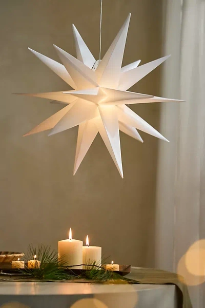 Terrain Moravian Star Pendant Light In White