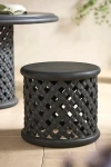 Terrain Naples Stone Stool In Black