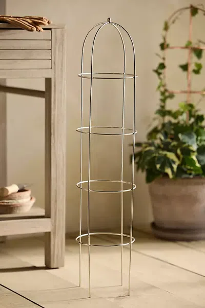 Terrain Obelisk Topiary Frame In Silver
