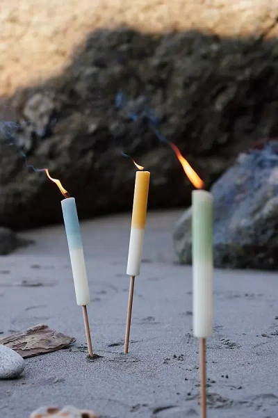 Terrain Ombre Citronella Torch Candle In Multi