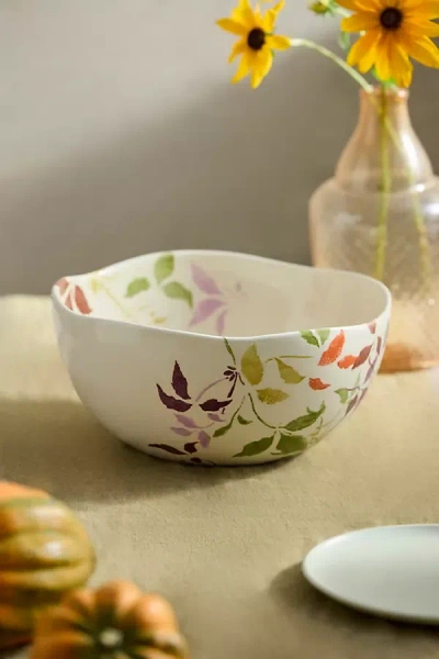 Terrain Ombre Vine Earthenware Serving Bowl In Multi