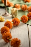 Terrain Orange Marigolds Iron Garland In Orange