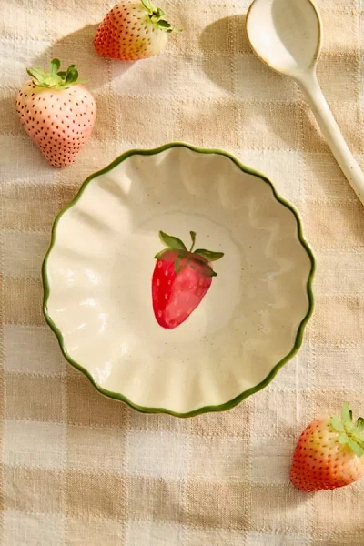 Terrain Orchard Stoneware Bowl In Green