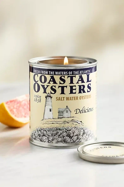 Terrain Oyster Can Candle In White