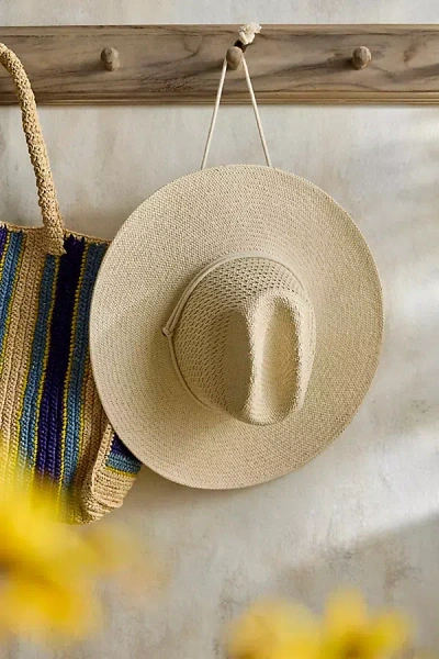 Terrain Packable Straw Surfer Hat In Neutral