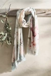 Terrain Painted Lilies Scarf In Grey