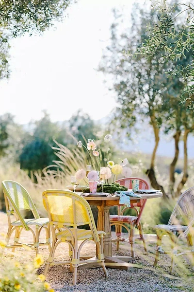 Terrain Palladio Reclaimed Teak Round Dining Table