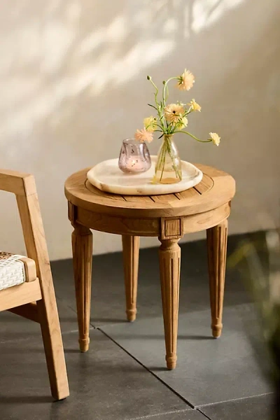 Terrain Palladio Reclaimed Teak Side Table In Multi