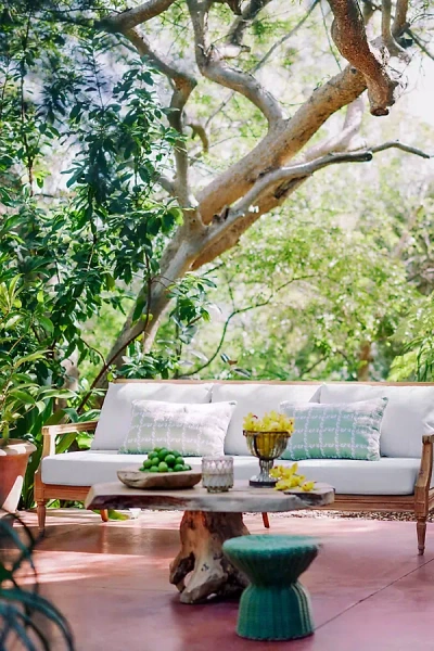 Terrain Palladio Reclaimed Teak Three Seat Sofa