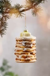 Terrain Pancake Stack Glass Ornament In Gold