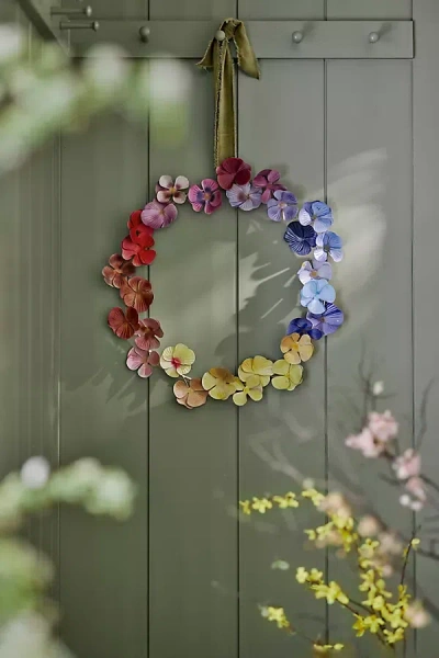 Terrain Pansy Iron Wreath In Multi